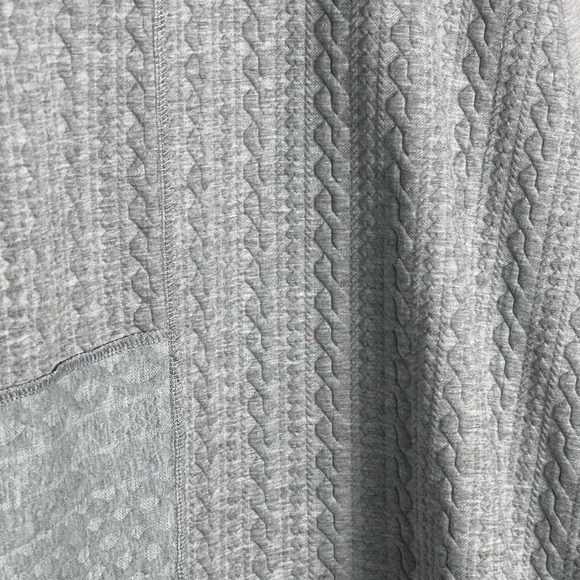 NWT Simple By Suzanne Betro Heather Gray Cable Knit Sweatshirt 2XL - Picture 11 of 14